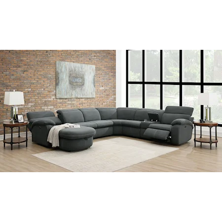 4 Piece Power Reclining Sectional