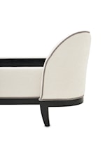 Michael Amini Tuxedo Contemporary King Bed with Tufted Headboard