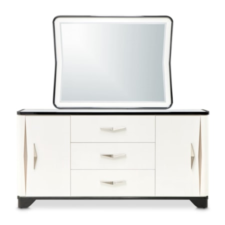 2-Piece Sideboard and Mirror Set