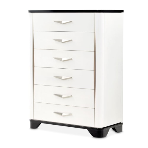 Contemporary 6-Drawer Chest with Soft Close Drawers