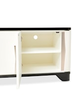 Michael Amini Tuxedo Contemporary 3-Drawer Sideboard with Silverware Tray