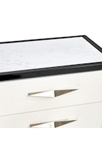 Michael Amini Tuxedo Contemporary 3-Drawer Sideboard with Silverware Tray