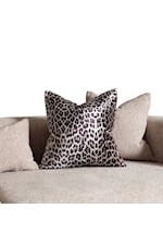 Michael Amini Canberra Transitional Sofa with Throw Pillows