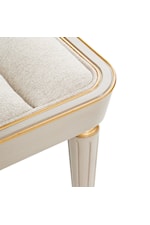 Michael Amini St. Charles Glam  Bedroom Bench with Upholstered Cushion