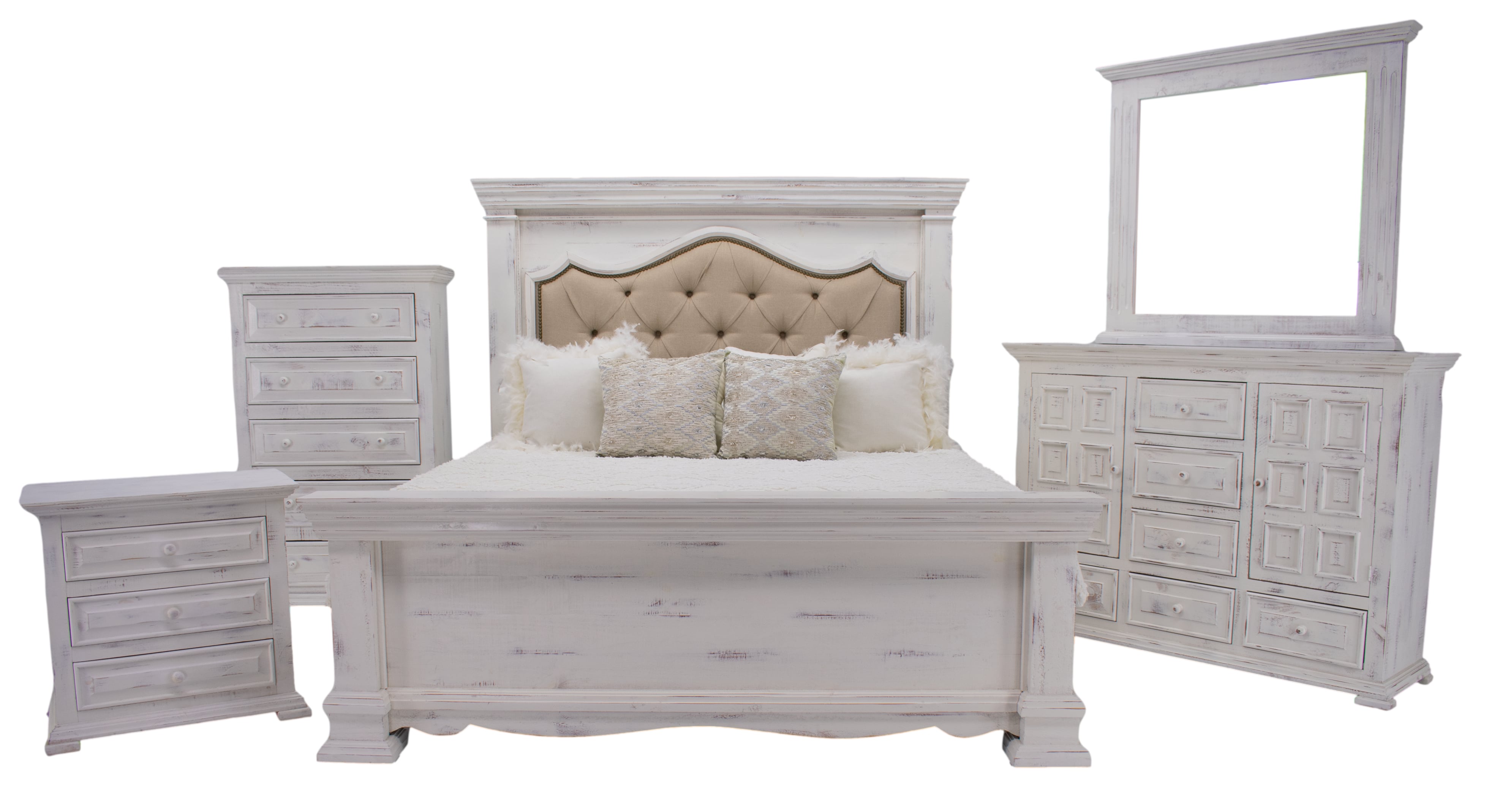 Vintage Chalet Chalet Padded King Bed