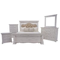 Chalet King Bed, Dresser, Mirror & Nightstand