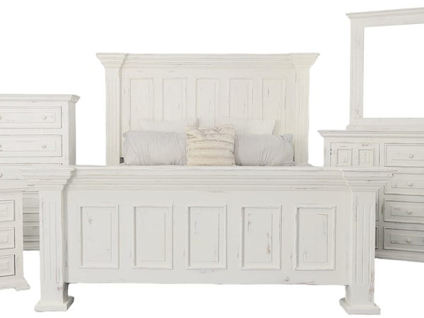 4 Piece Queen Panel Bedroom Set