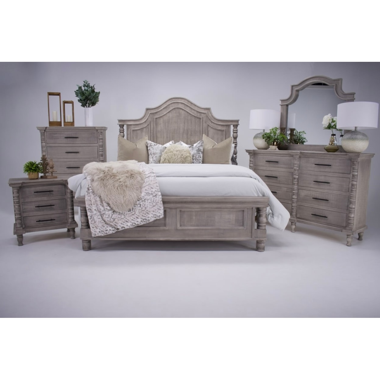 Vintage FAITH 102-FAITHKRx1+102-FAITHKHBx1+102-FAITHKFx1 Faith King Bed ...