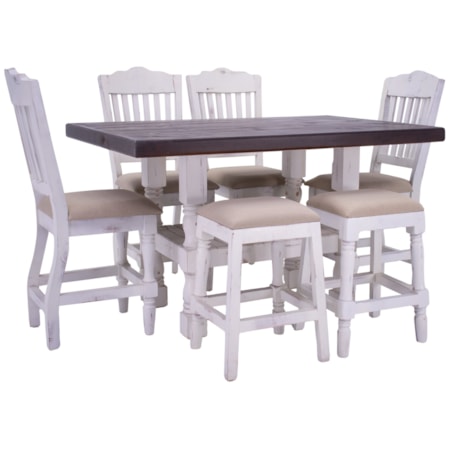 Martha Pub Table, Stools & Backless Stools
