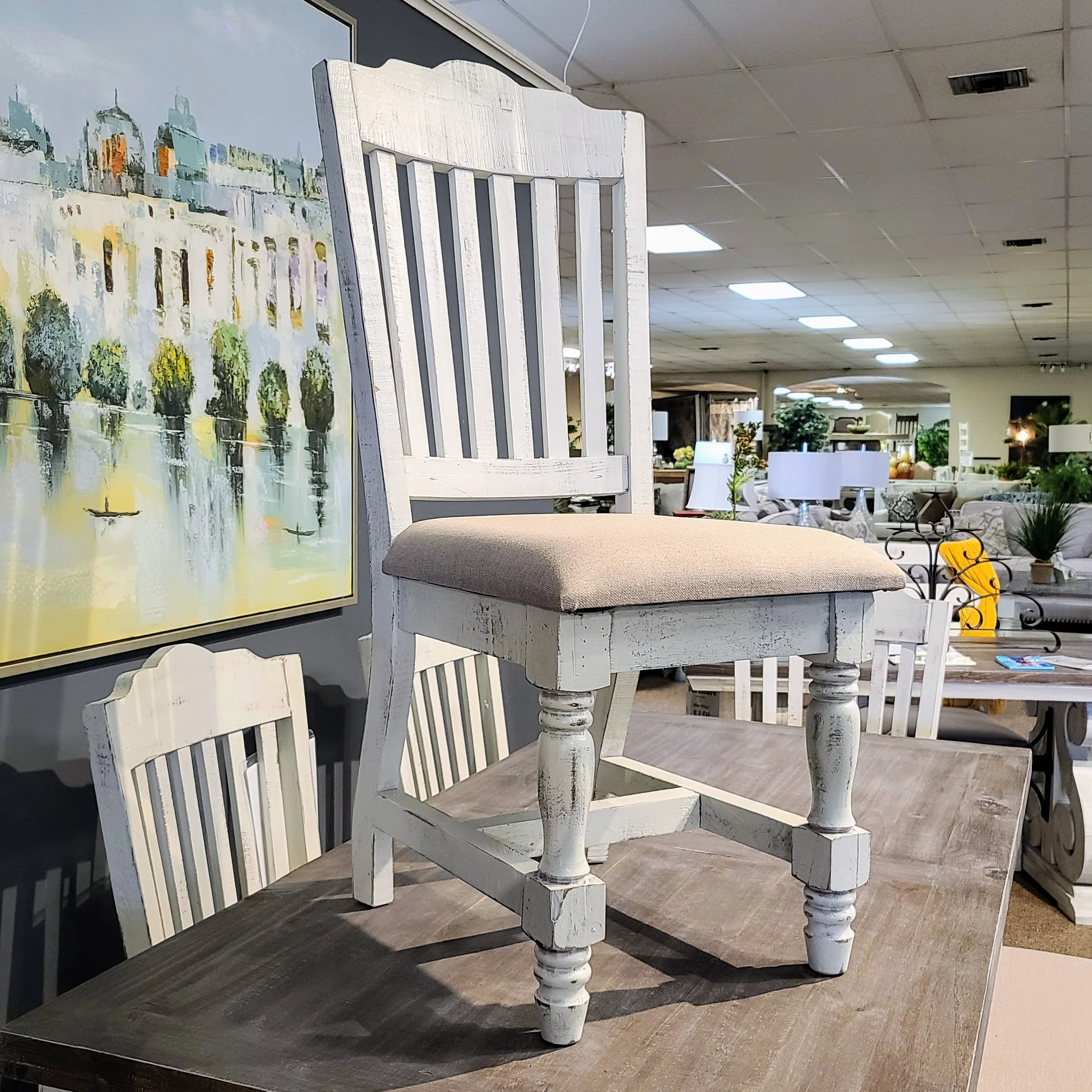 Vintage Martha 600MARNWC Martha New White Dining Chair Johnson's