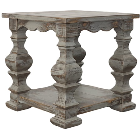 Ava Jess Gray End Table