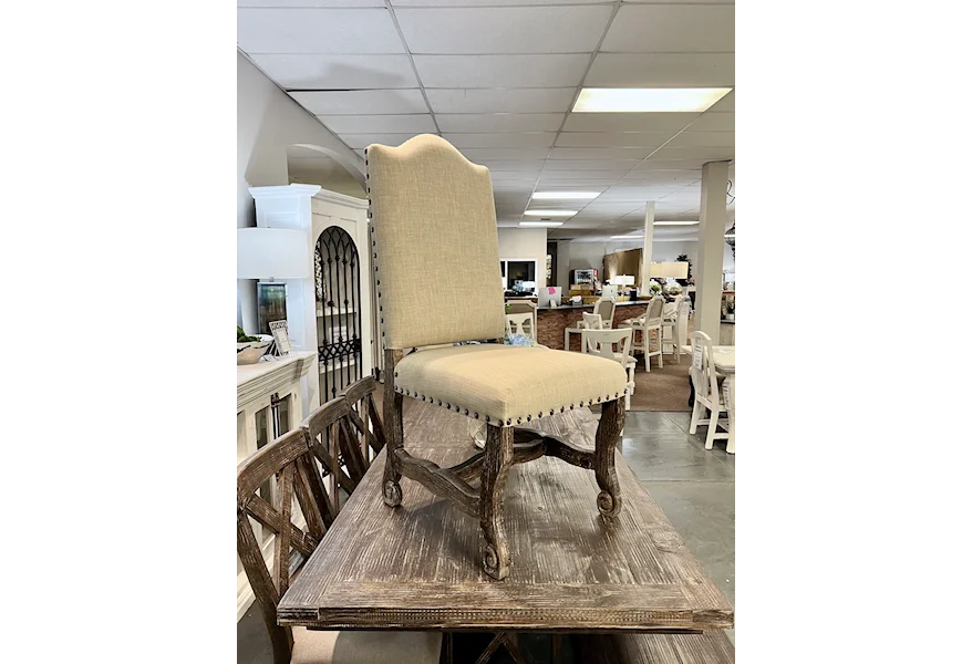 X Square X Square Barnwood Captains Chair by Vintage at Johnson's Furniture