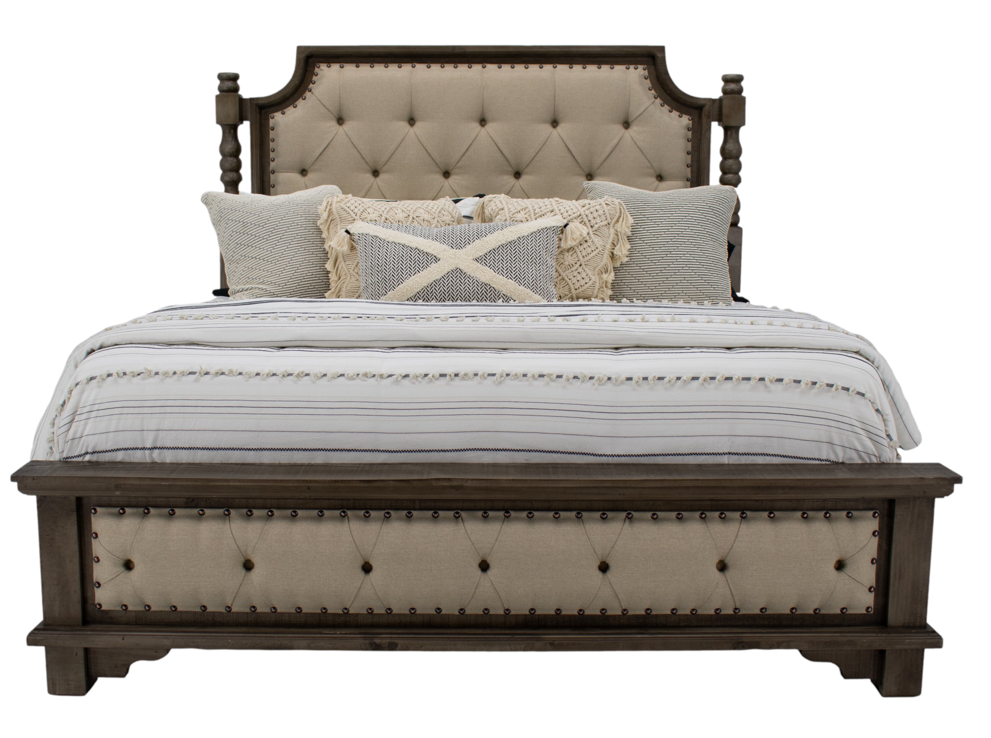 Vintage Charleston Charleston Queen Dresser Mirror & Nightstand