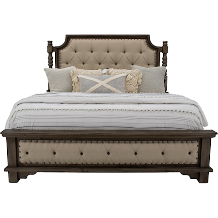 Charleston King Padded Bed
