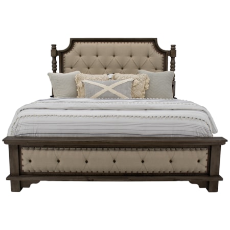 Charleston Queen Padded Bed