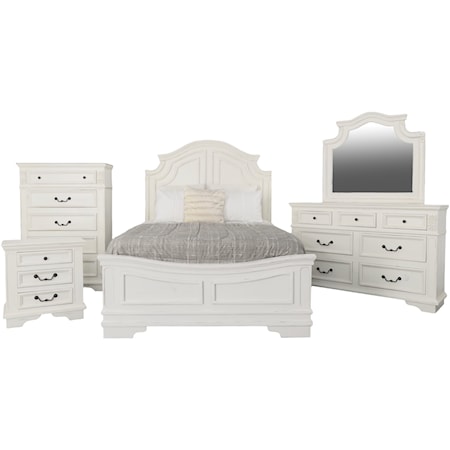 4 Piece Queen Panel Bedroom Set