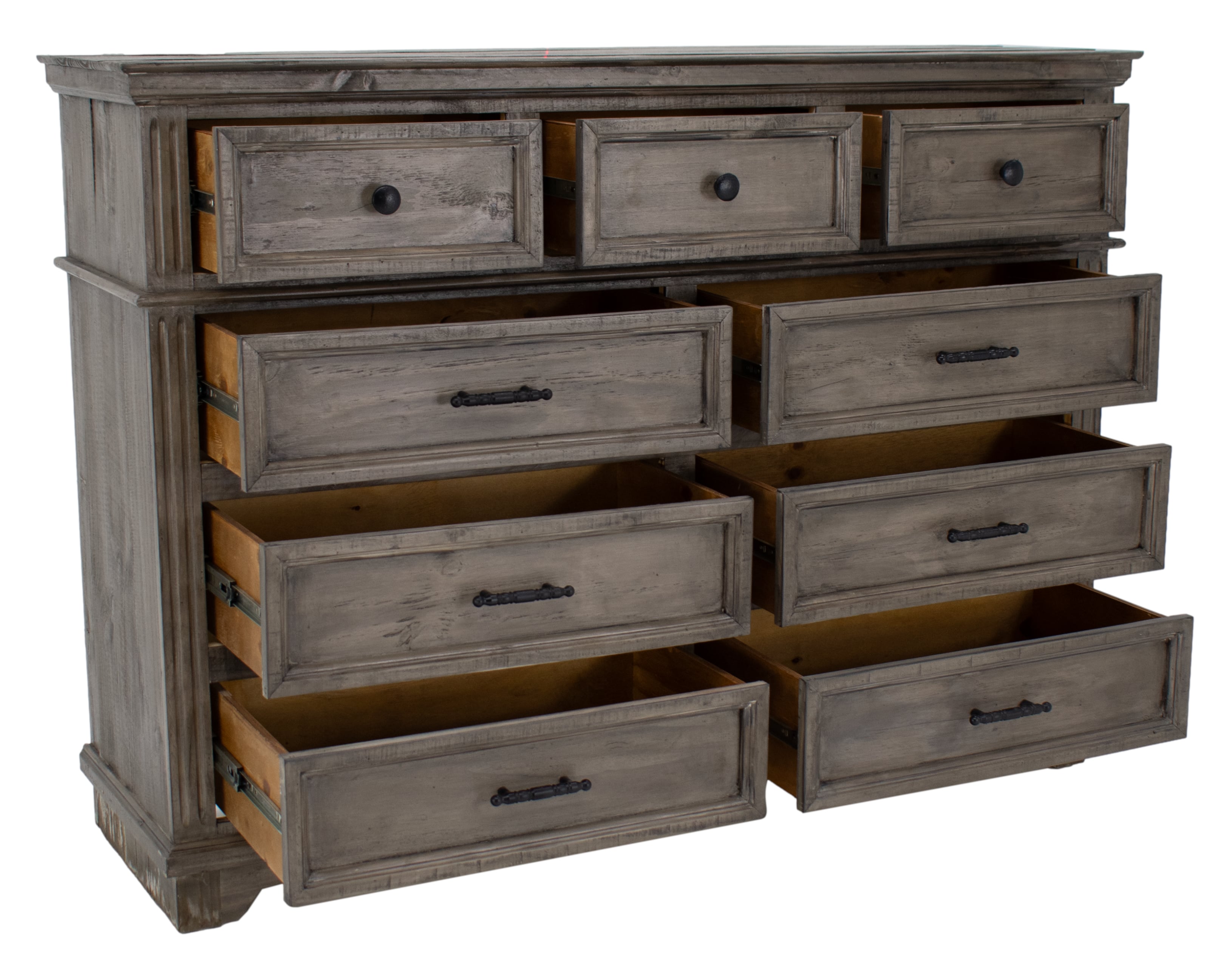 Vintage Charleston Charleston Queen Dresser Mirror & Nightstand