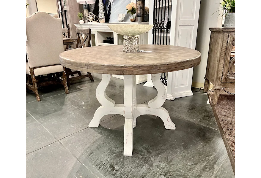 Tiffany Granite Round Table by Vintage at Johnson's Furniture