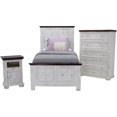 Allie Twin Bed, Chest & Nightstand