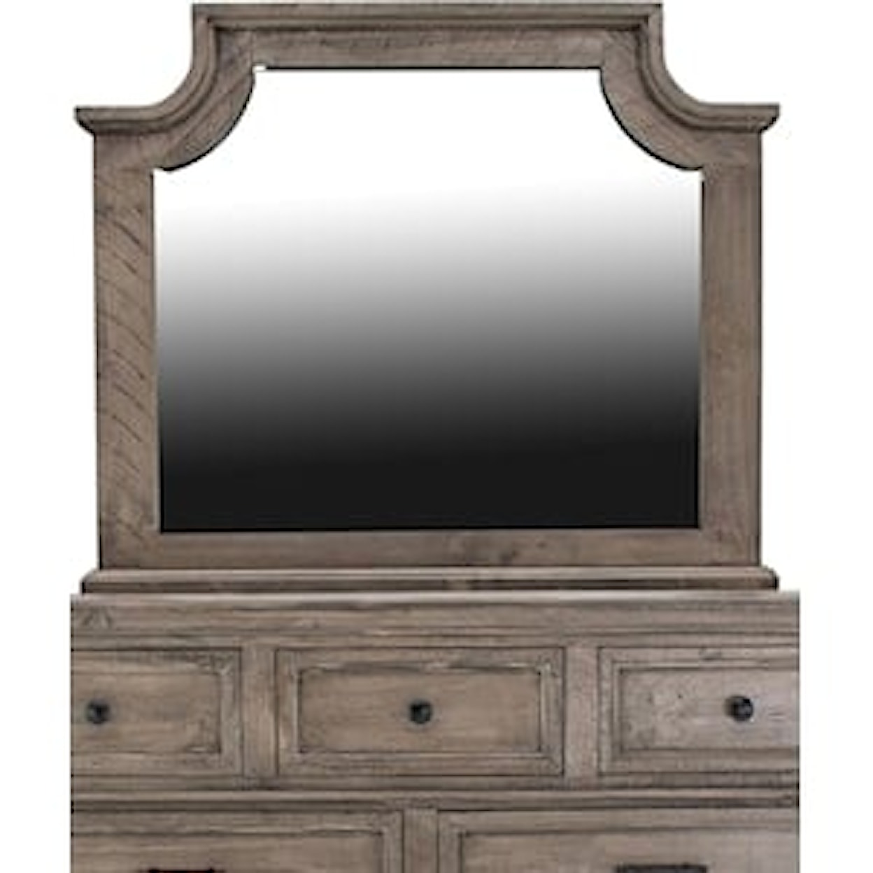 Vintage Charleston Charleston King Dresser Mirror & Nightstand