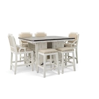 Camry New White with Rodeo 7 Piece Dining Set