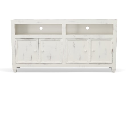 Blake New White TV Console