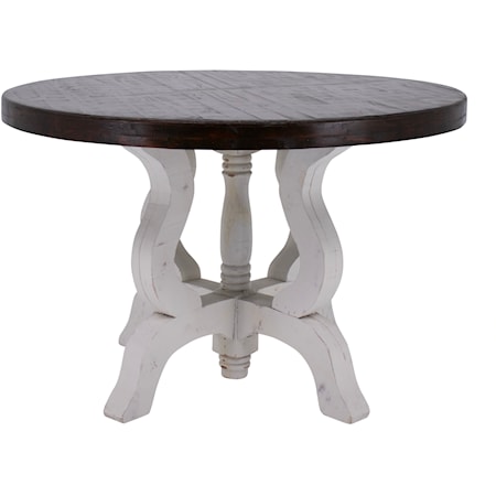 Tiffany New White W/Rodeo Dining Table