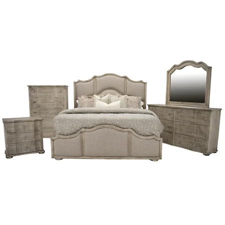 4 Piece Loretta King Bedroom Set