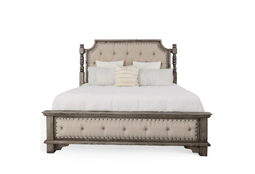 Charleston Charleston King Padded Bed by Vintage at Johnson's Furniture