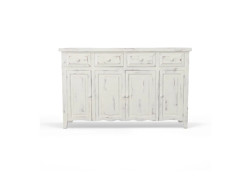 Lexie Lexie Console Sandstone by Vintage at Johnson's Furniture