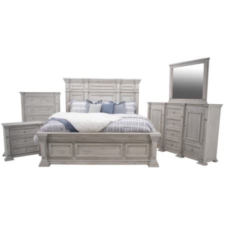 Maverick King, Dresser, Mirror & Nightstand