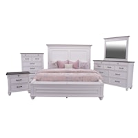 Sadie Queen Bed, Dresser, Mirror & Nightstand