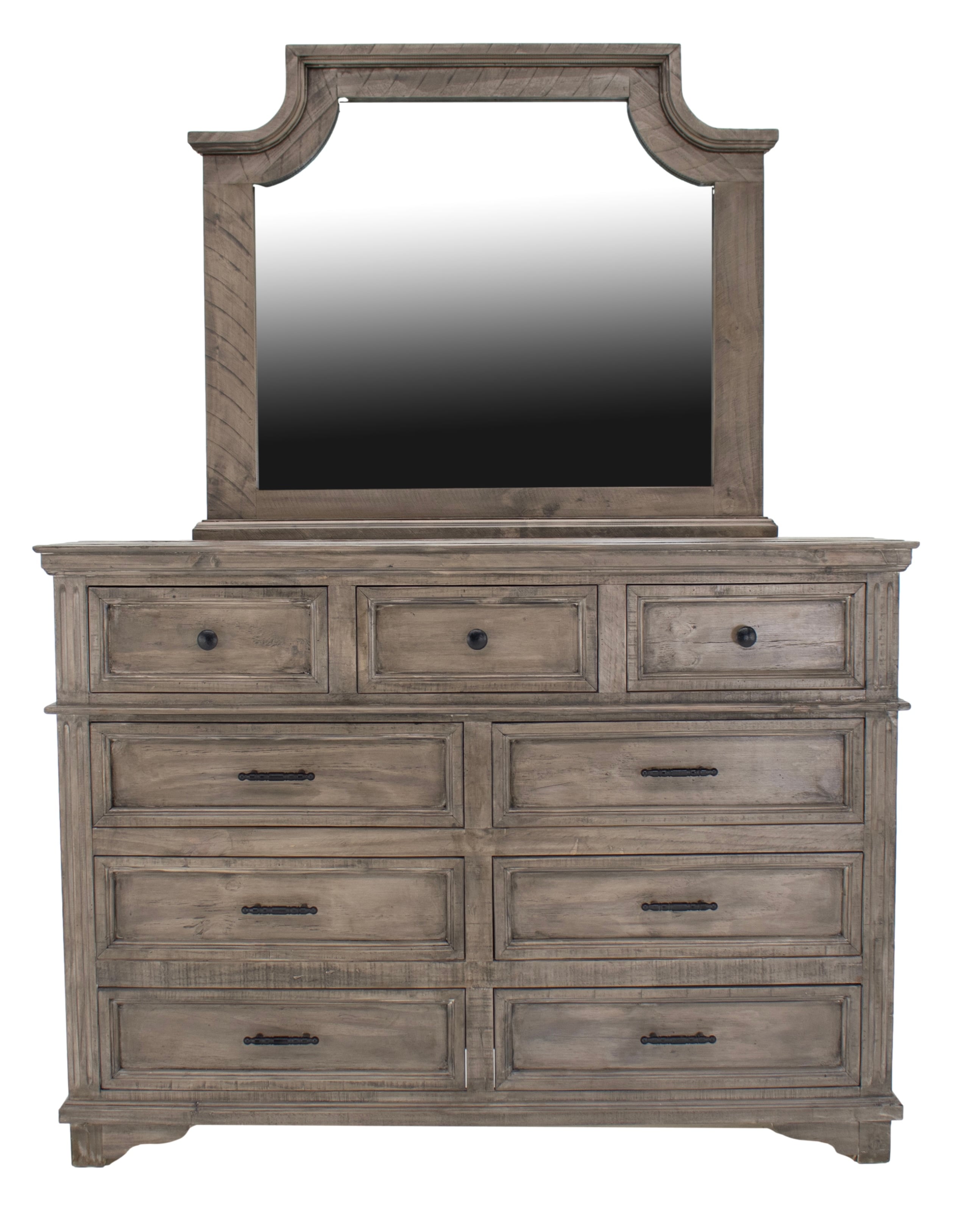 Charleston King Dresser Mirror &amp; Nightstand