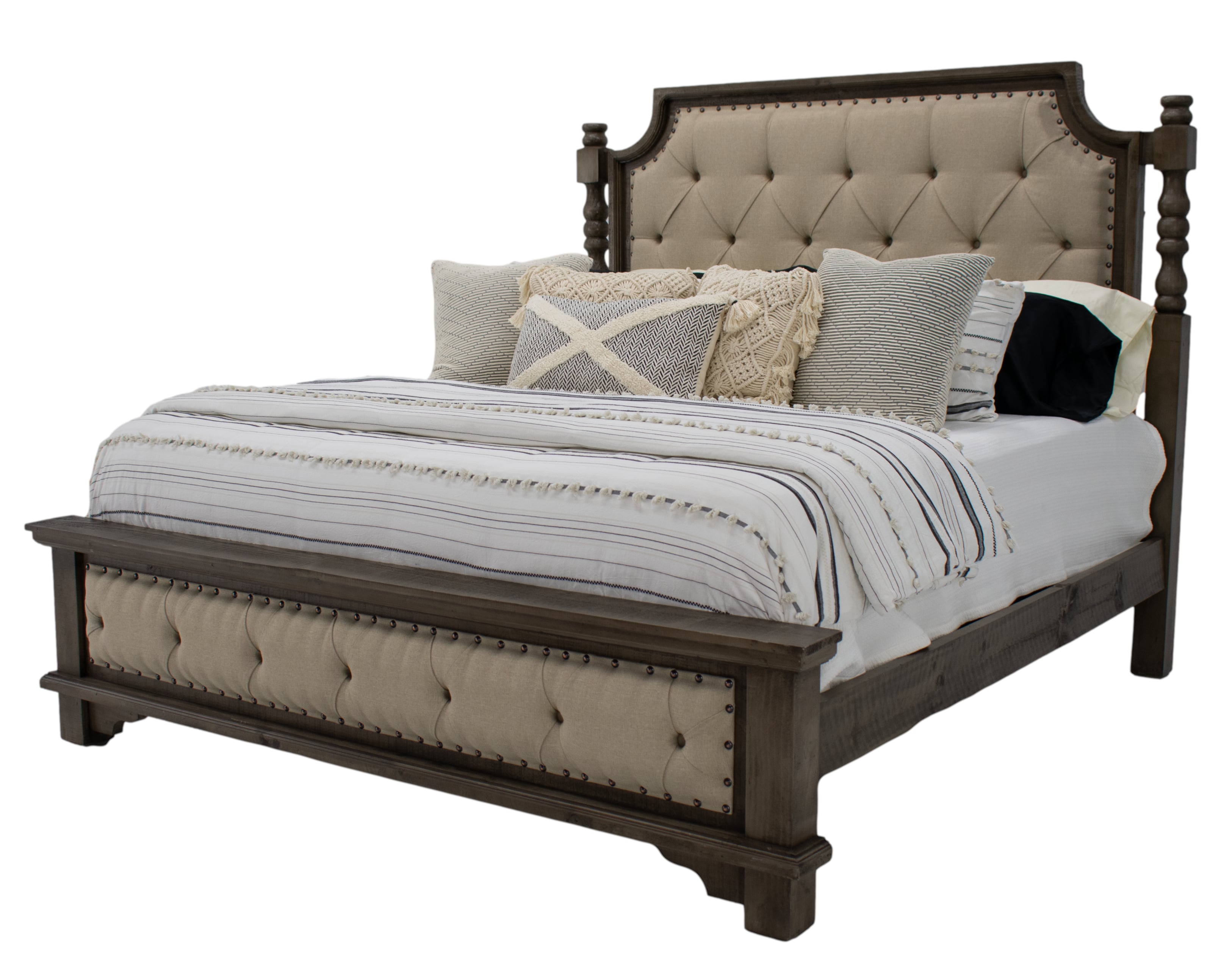 Vintage Charleston Charleston Queen Dresser Mirror & Nightstand