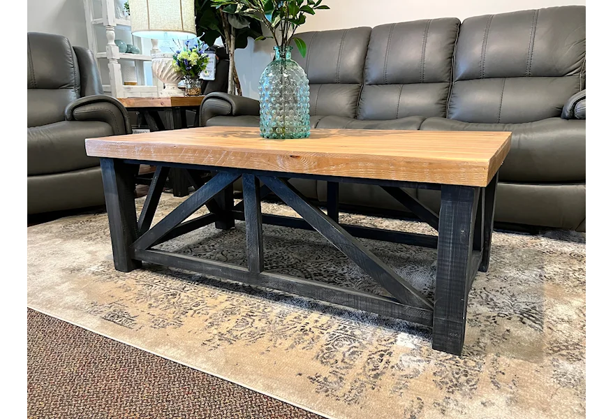 Spencer Spencer Bare Coffee Table by Vintage at Johnson's Furniture