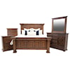 Vintage Chalet Chalet Walnut Panel Queen Bed