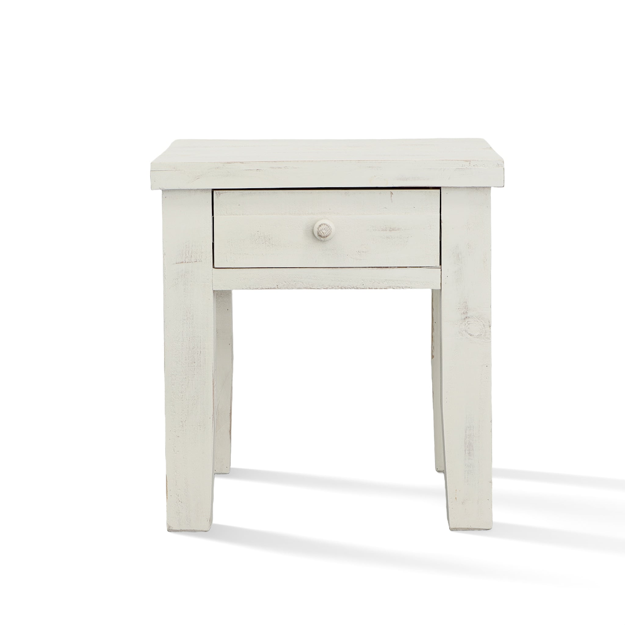 Vintage Mike Mike New White End Table