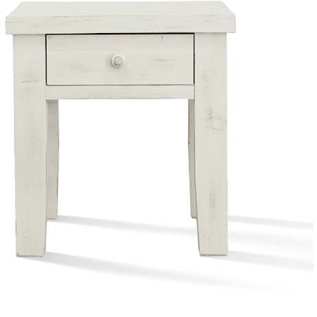 Mike New White End Table