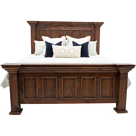 Chalet Walnut Panel King Bed