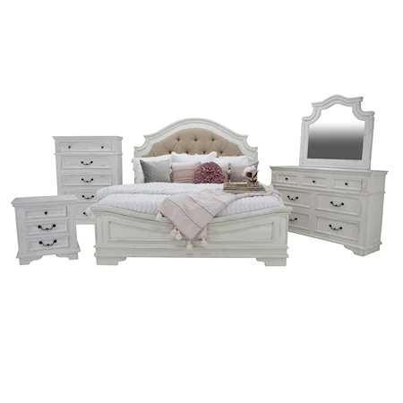 Freedom Queen Bed, Dresser, Mirror & Nightstand