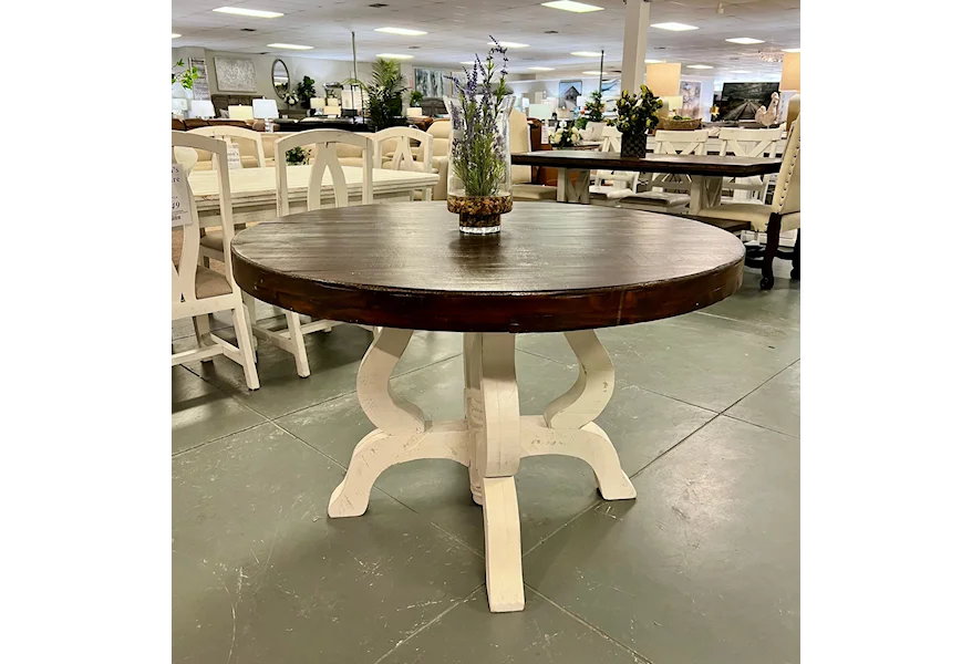 Tiffany Rodeo Round Table by Vintage at Johnson's Furniture