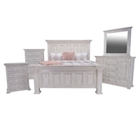 Chalet Queen Bed, Dresser, Mirror & Nightstand