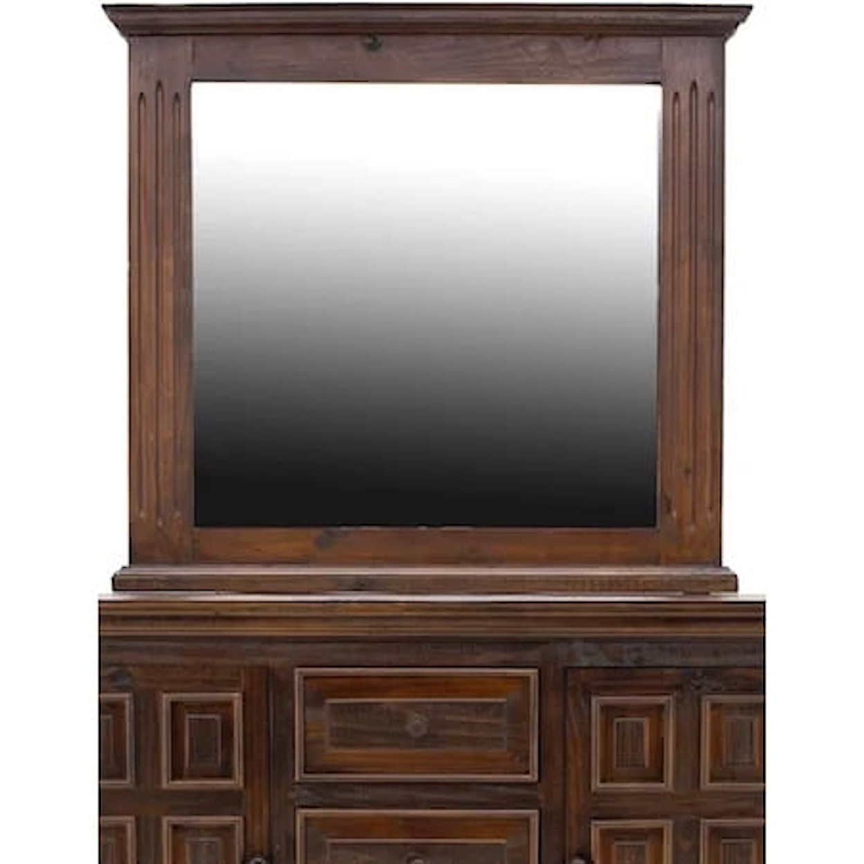 Vintage Chalet Chalet King Dresser Mirror & Nightstand