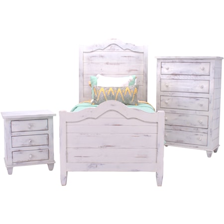 Joanna Twin Bed, Chest & Nightstand