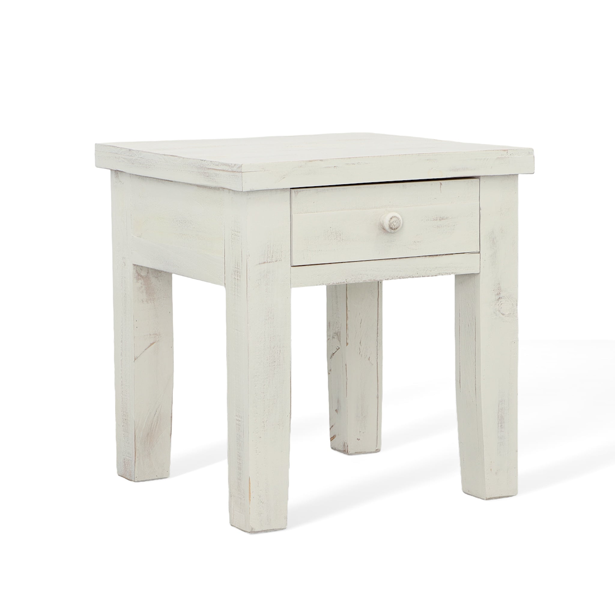 Vintage Mike Mike New White End Table