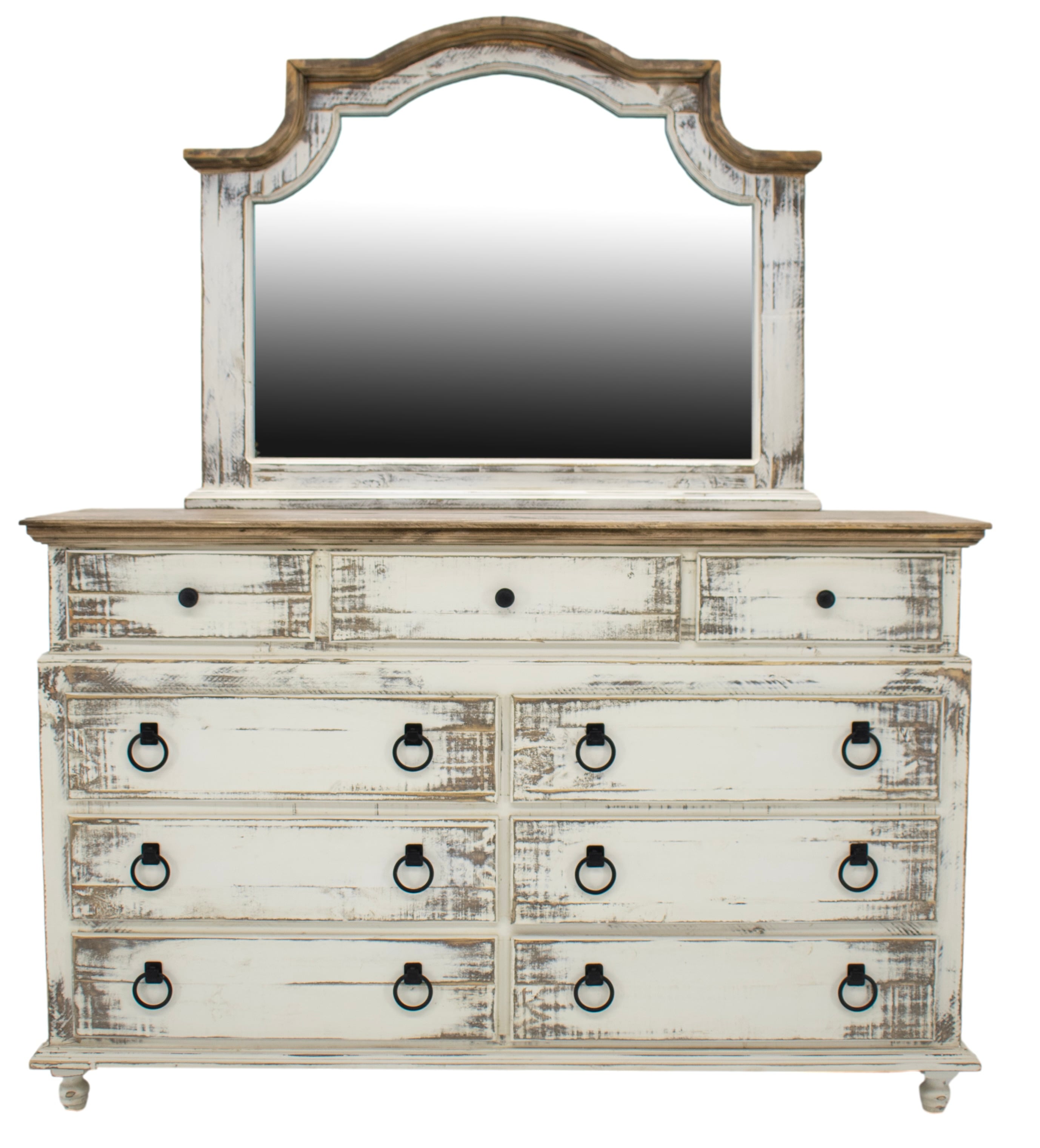 Clarice Queen Dresser Mirror &amp; Nightstand