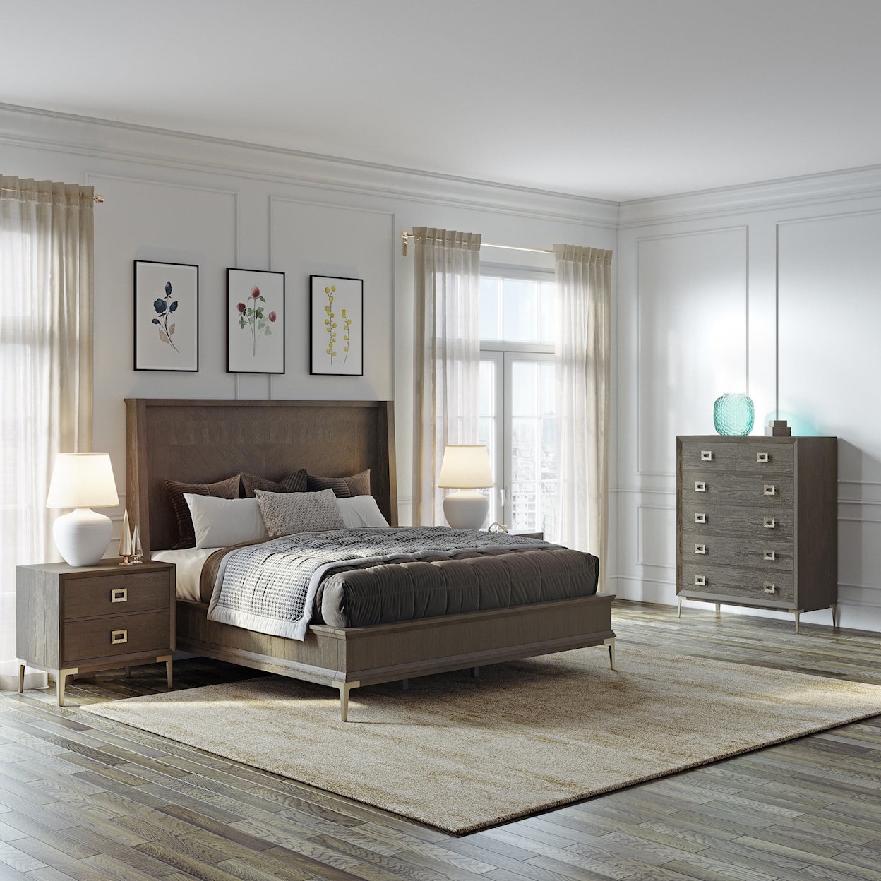 Pulaski Furniture Boulevard by Drew and Jonathan Home  Boulevard King Panel Bed