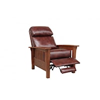 Mission Leather Push-Back Recliner