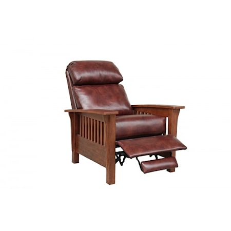 Mission Leather Push-Back Recliner