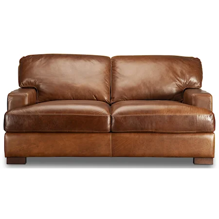 Top Grain Leather Loveseat